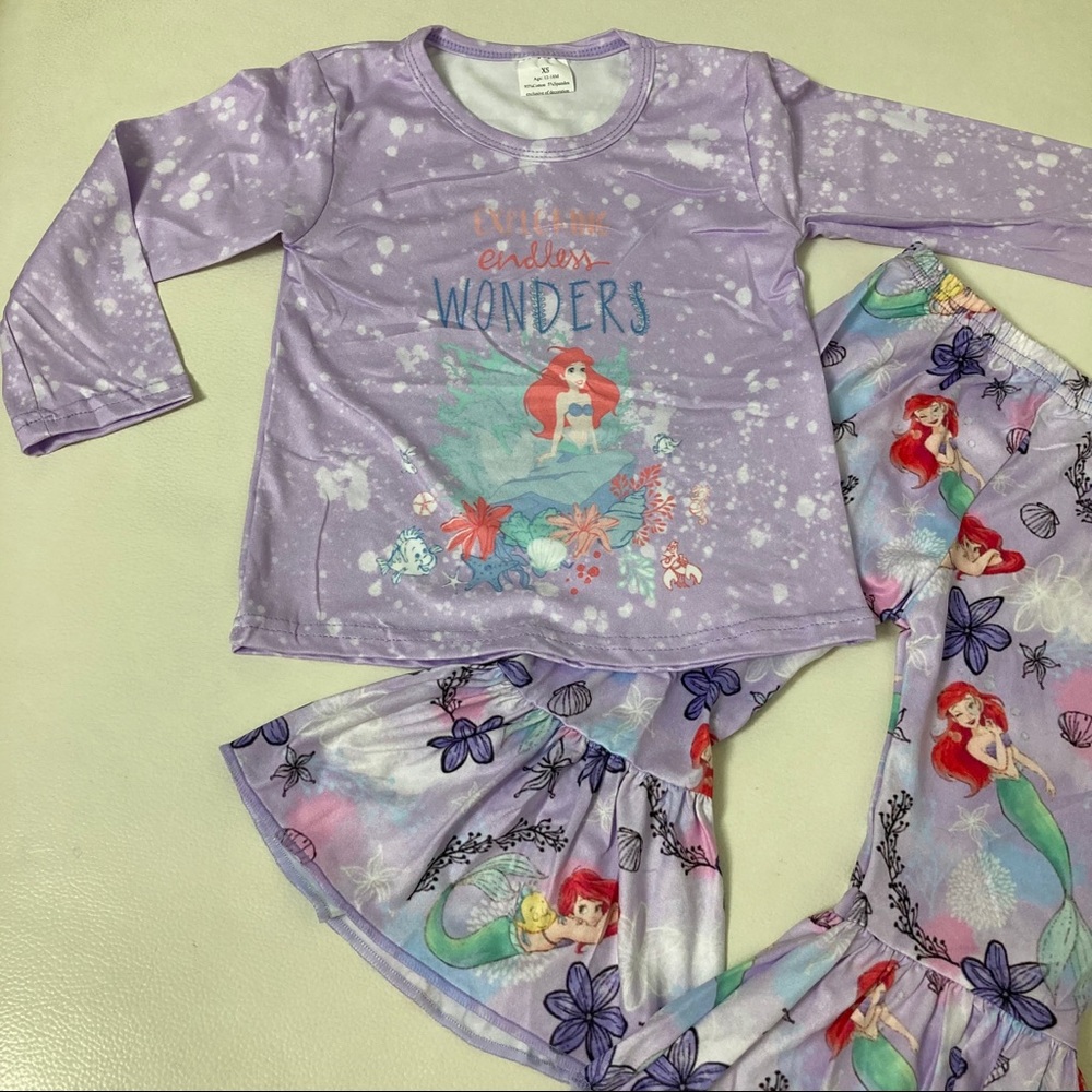 Boutique Ariel 🧜‍♀️ cute long sleeve pants set - Picture 2 of 6
